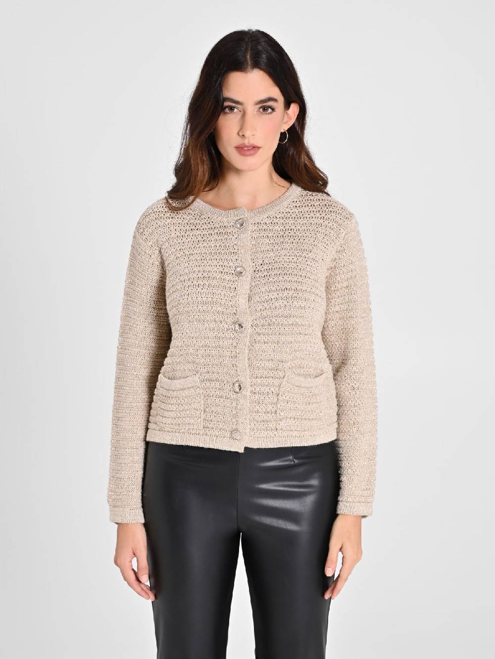 Rinascimento Cardigan Lurex Oro