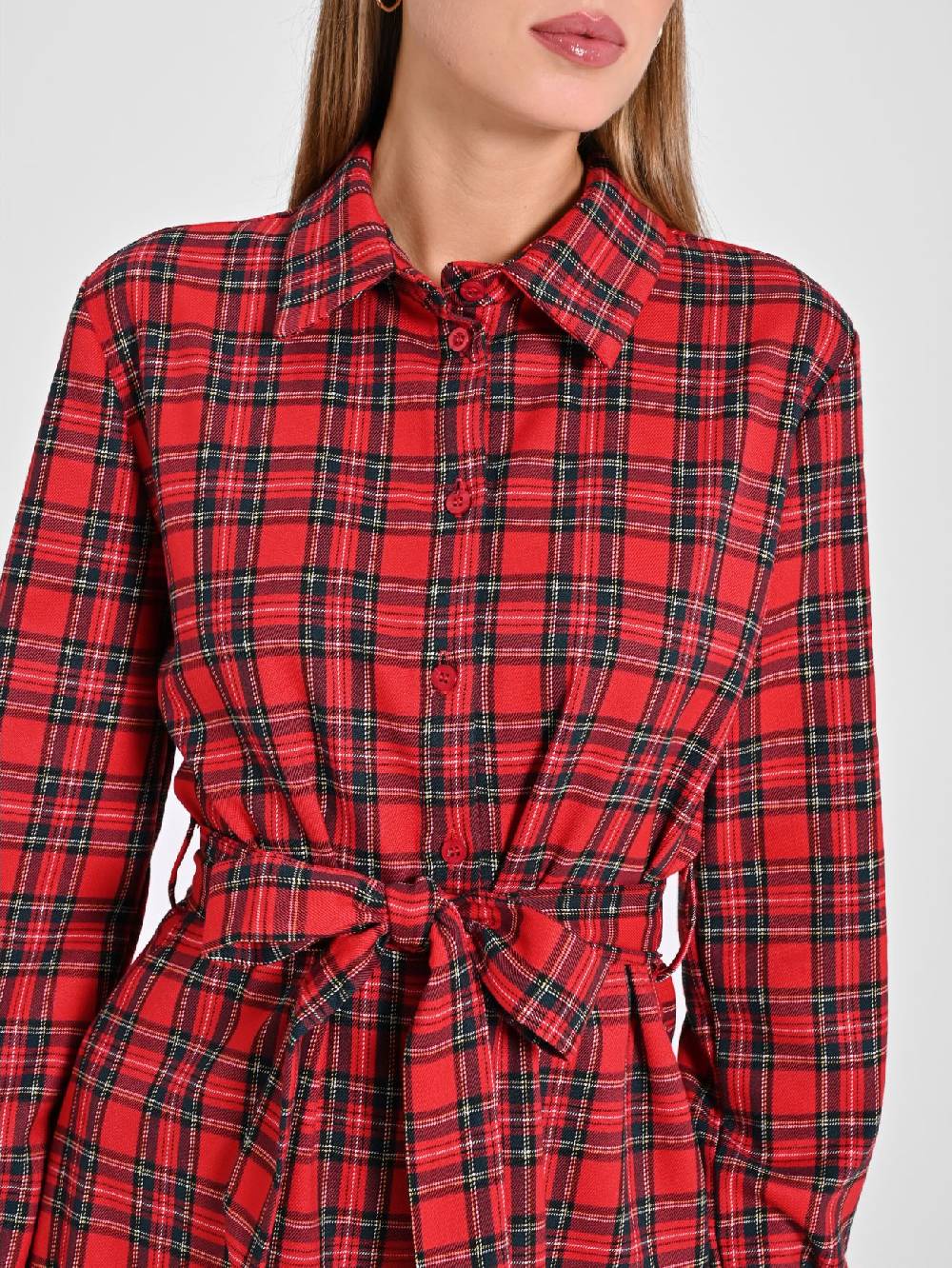 Rinascimento Chemisier In Tartan