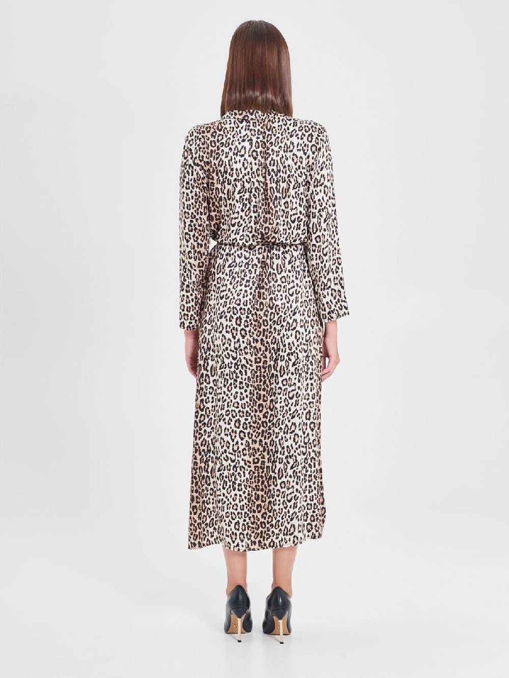 Rinascimento Chemisier In Viscosa Animalier