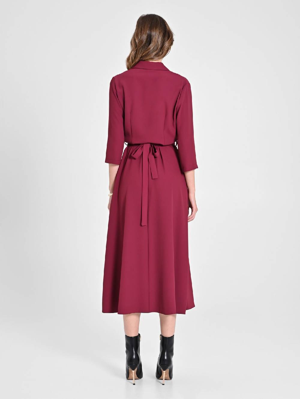 Rinascimento Chemisier Midi Bordeaux