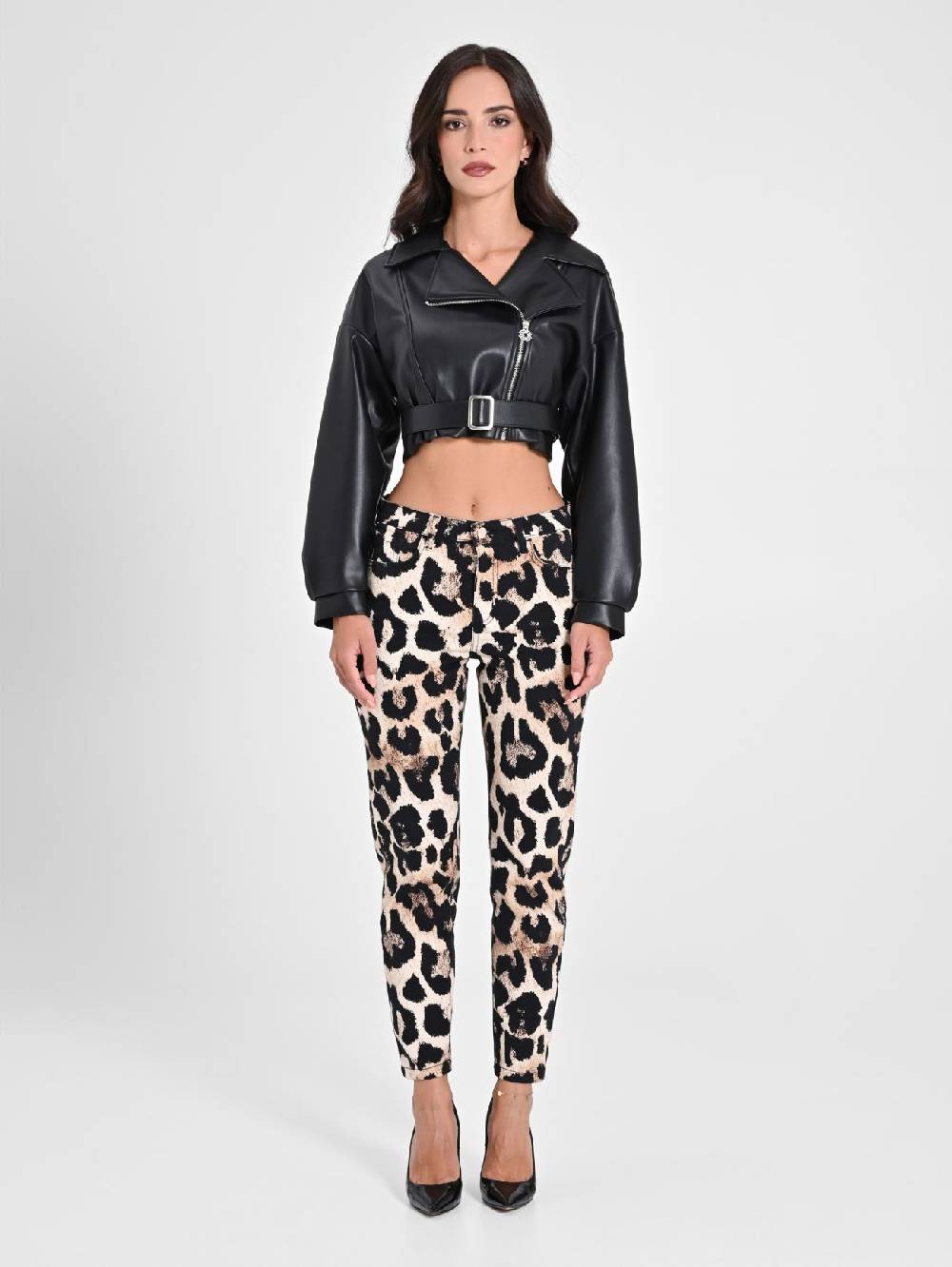 Rinascimento Chiodo In Simil Pelle