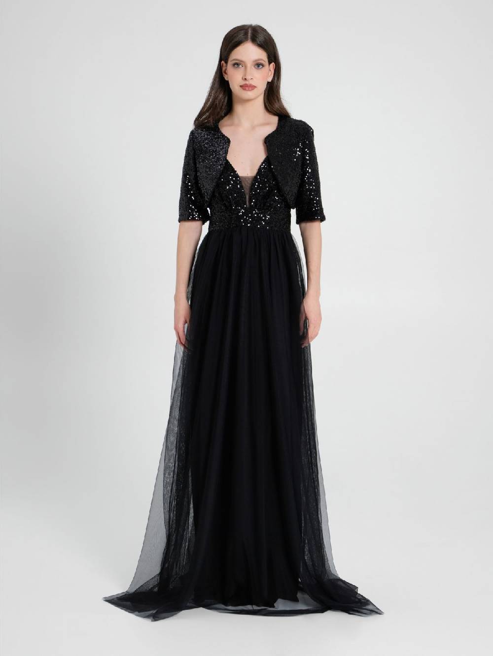 Rinascimento Coprispalle Aperto In Paillettes