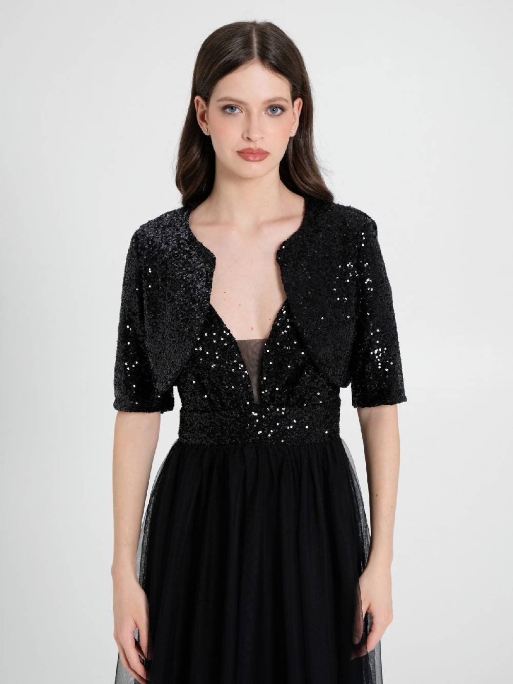 Rinascimento Coprispalle Aperto In Paillettes