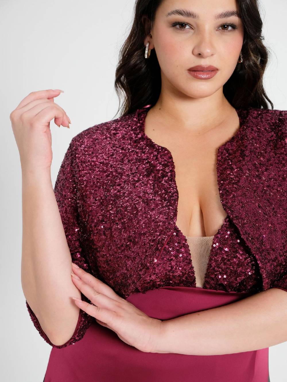 Rinascimento Coprispalle Curvy In Paillettes