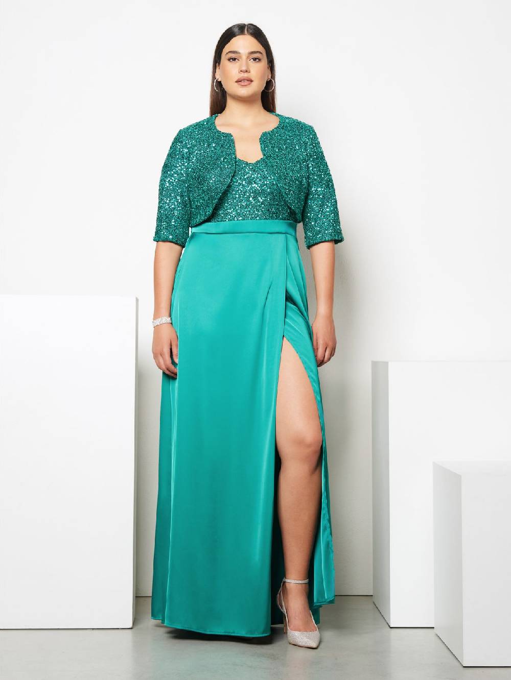 Rinascimento Coprispalle Curvy In Paillettes