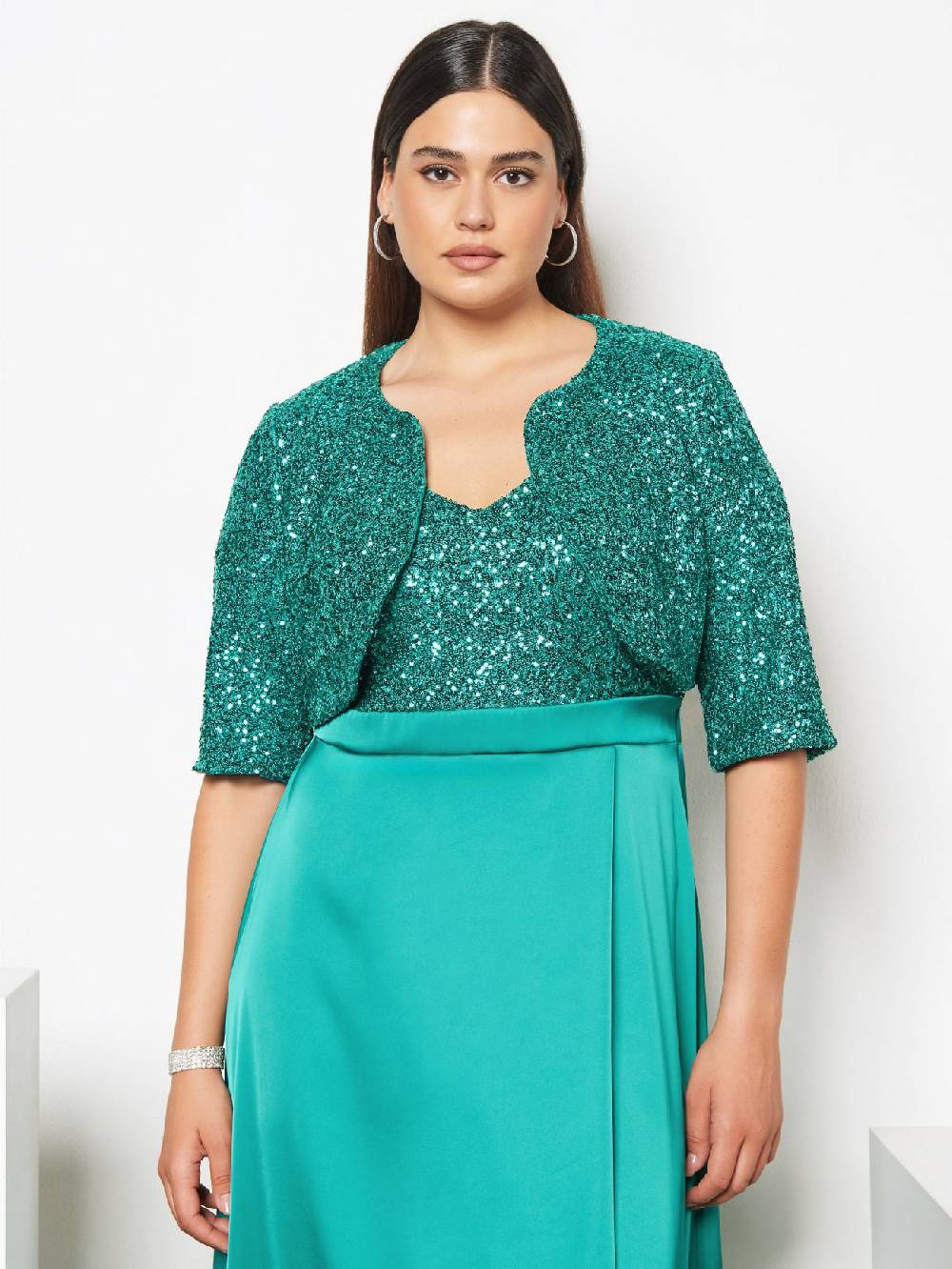 Rinascimento Coprispalle Curvy In Paillettes