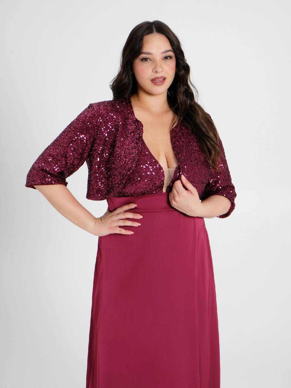 Rinascimento Coprispalle Curvy in Paillettes