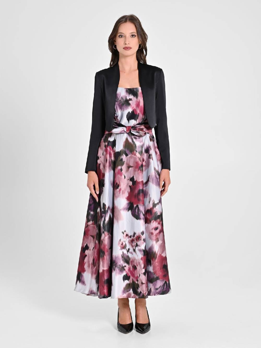 Rinascimento Coprispalle In Raso Nero