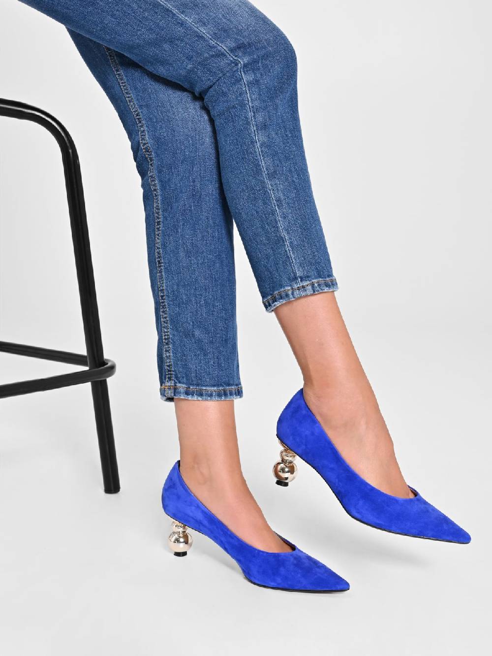 Rinascimento Décolletées Blu Cina Tacco Gioiello