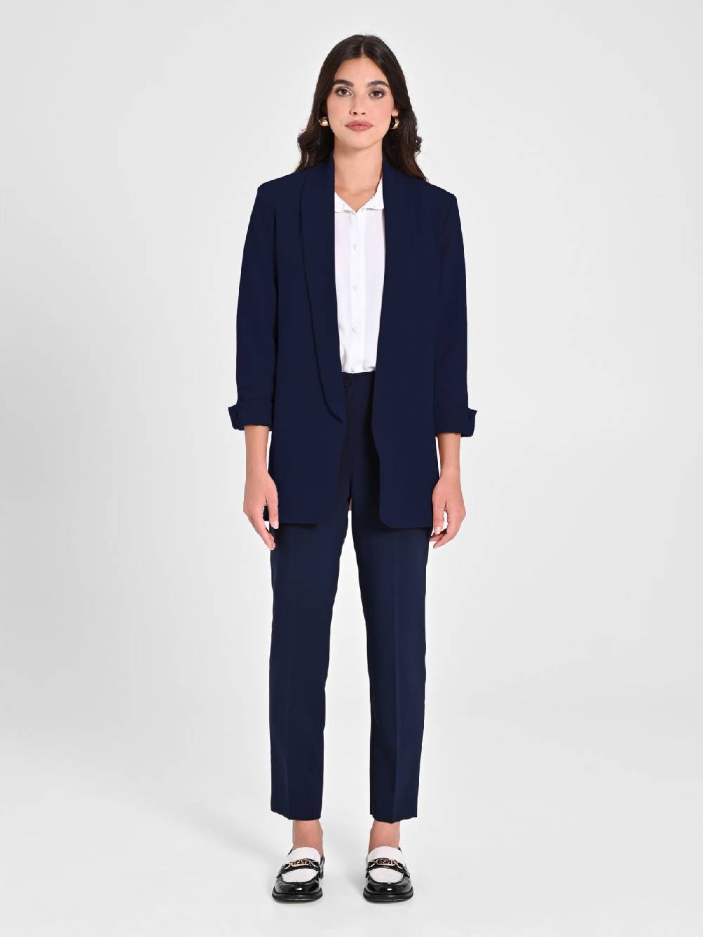 Rinascimento Giacca Aperta Blu Navy