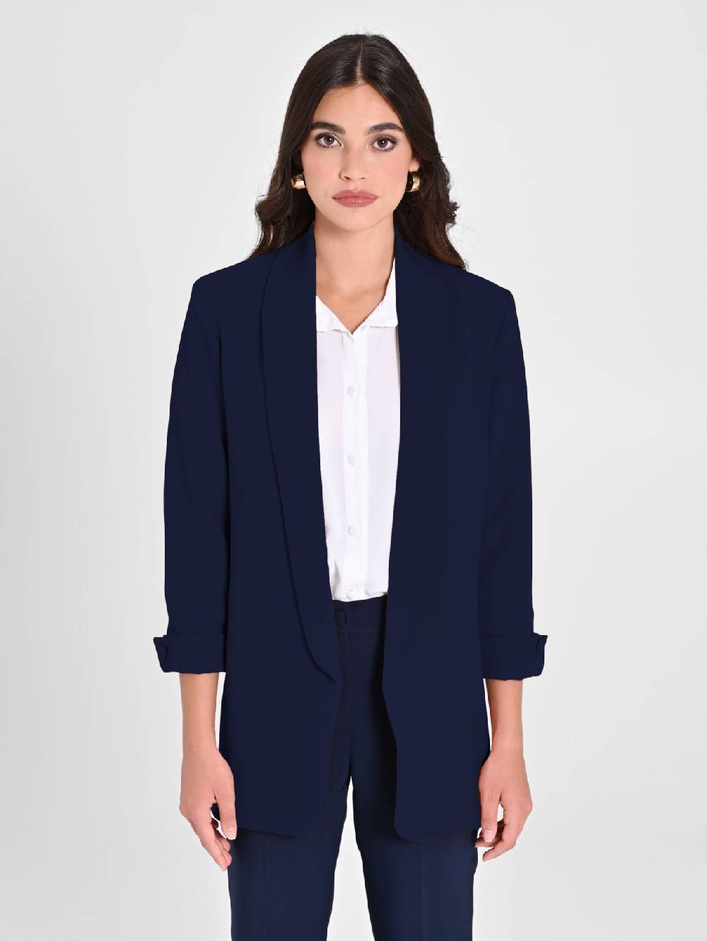 Rinascimento Giacca Aperta Blu Navy