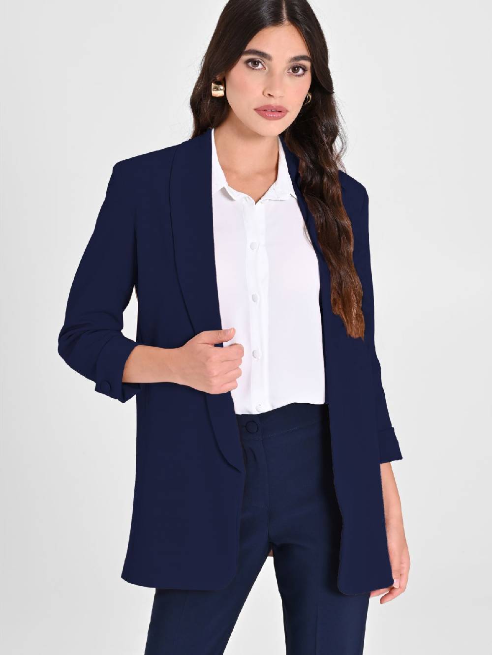 Rinascimento Giacca Aperta Blu Navy