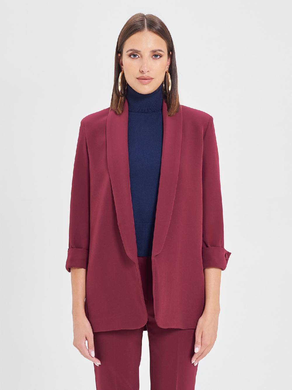 Rinascimento Giacca Aperta Bordeaux