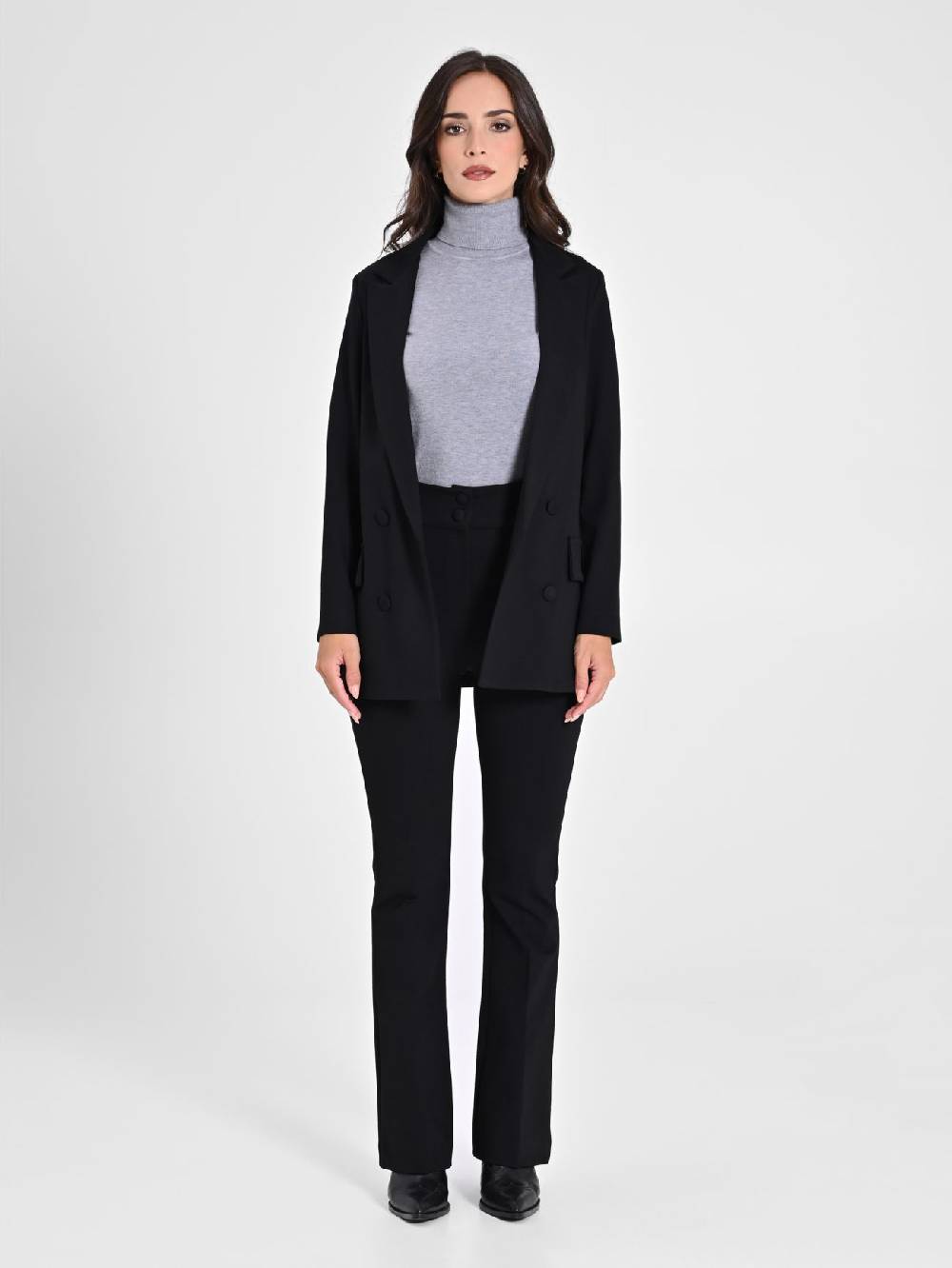 Rinascimento Giacca Aperta In Punto Milano Nero