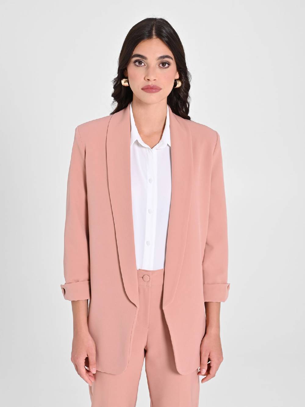 Rinascimento Giacca Aperta Rosa