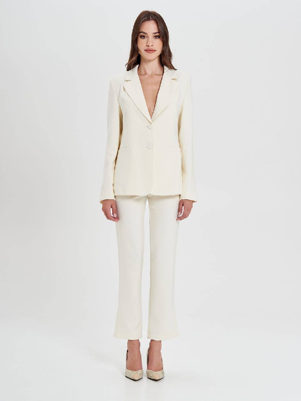 Rinascimento Giacca Bianca In Cadi Operato