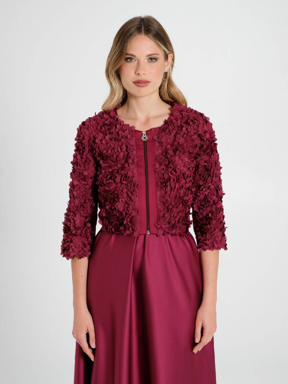 Rinascimento Giacca Bordeaux Petali