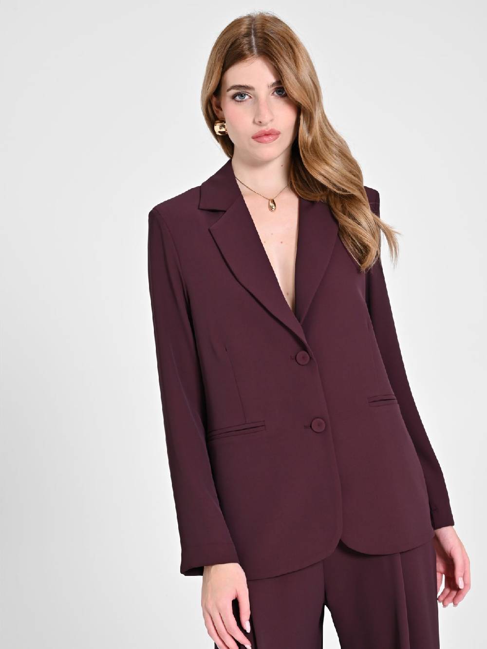 Rinascimento Giacca color Melanzana