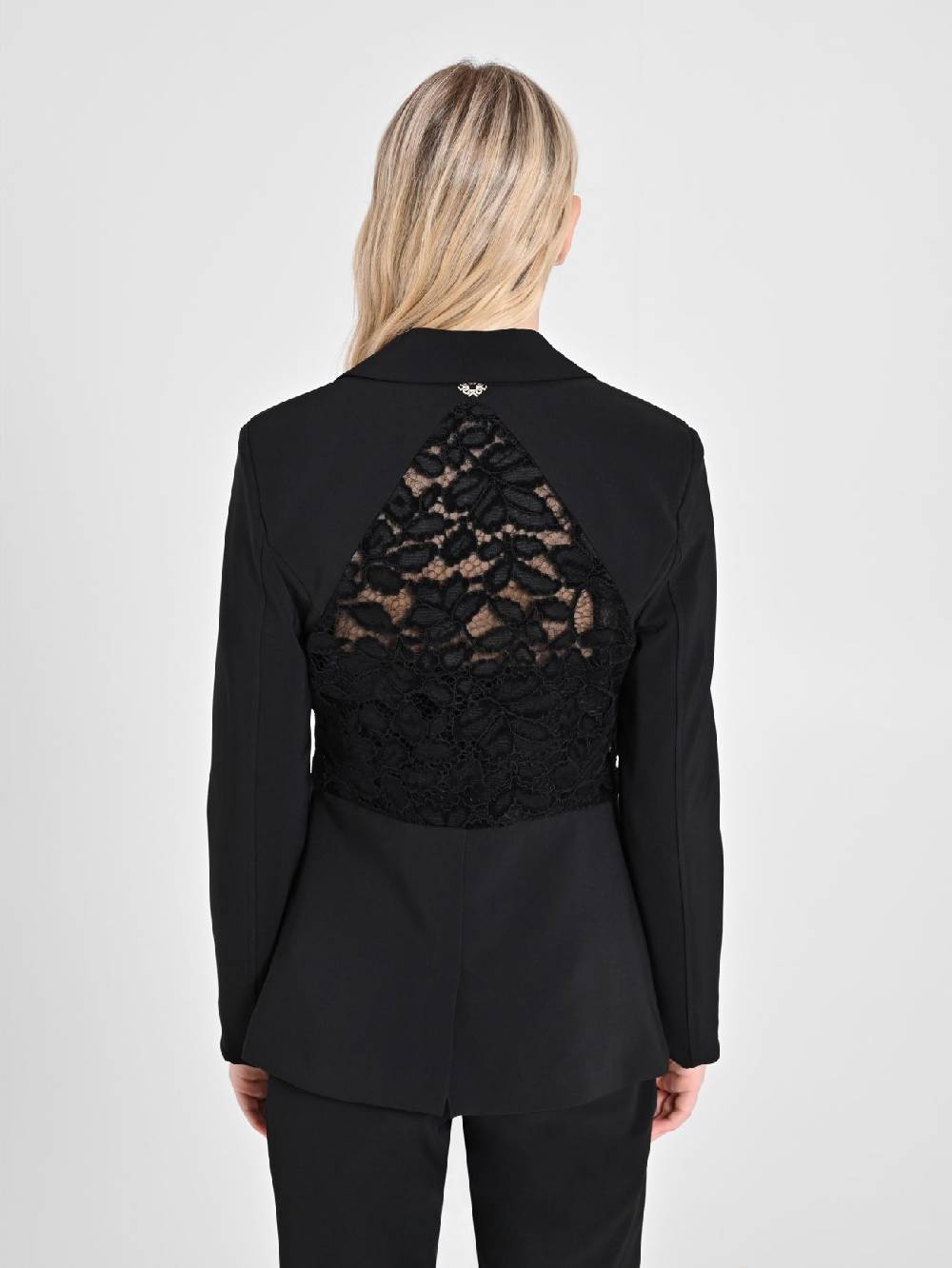 Rinascimento Giacca Con Inserto Pizzo & Velluto