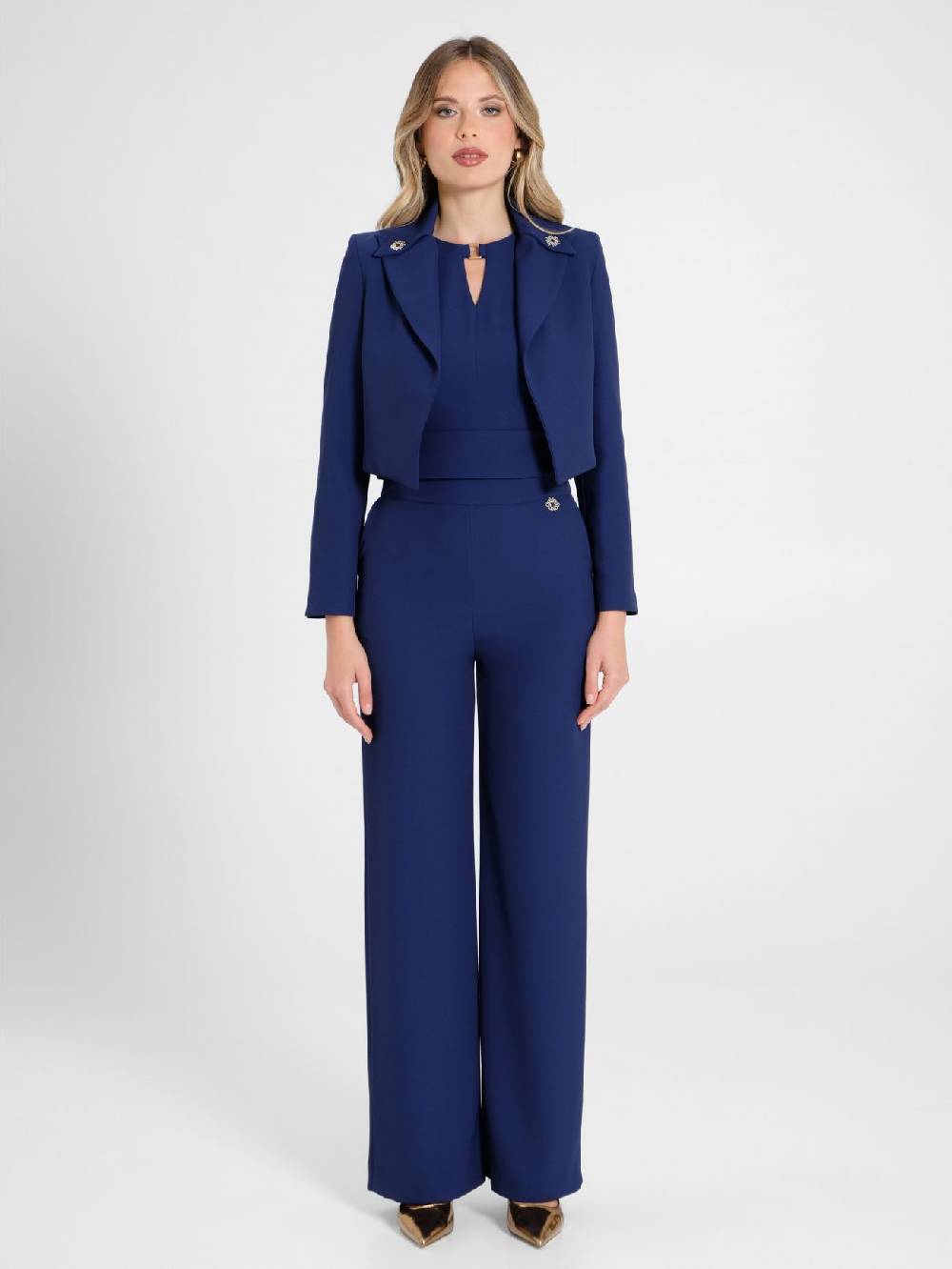 Rinascimento Giacca Corta Aperta Fibbie