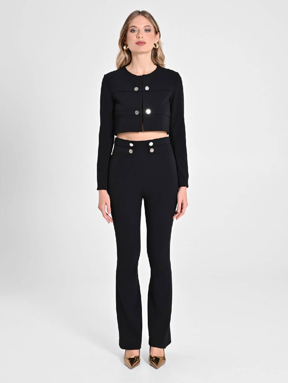 Rinascimento Giacca Corta Con Bottoni Monogram