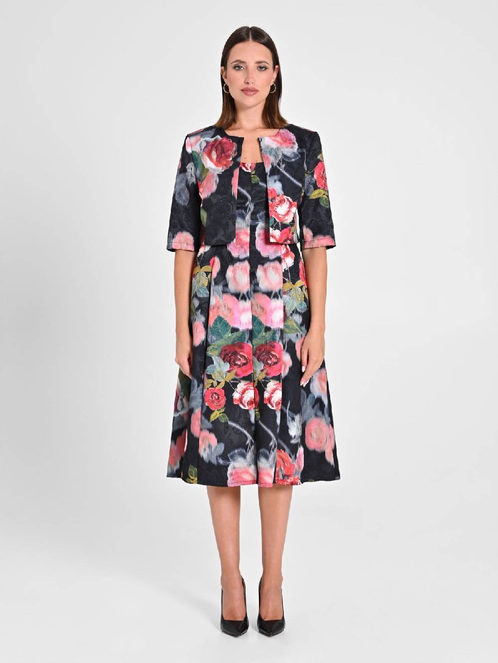 Rinascimento Giacca Corta Damascata