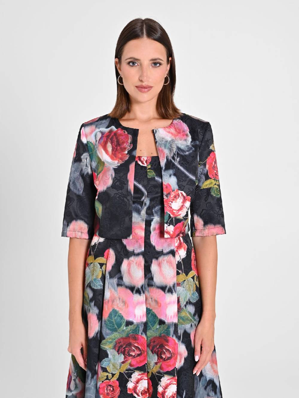 Rinascimento Giacca Corta Damascata