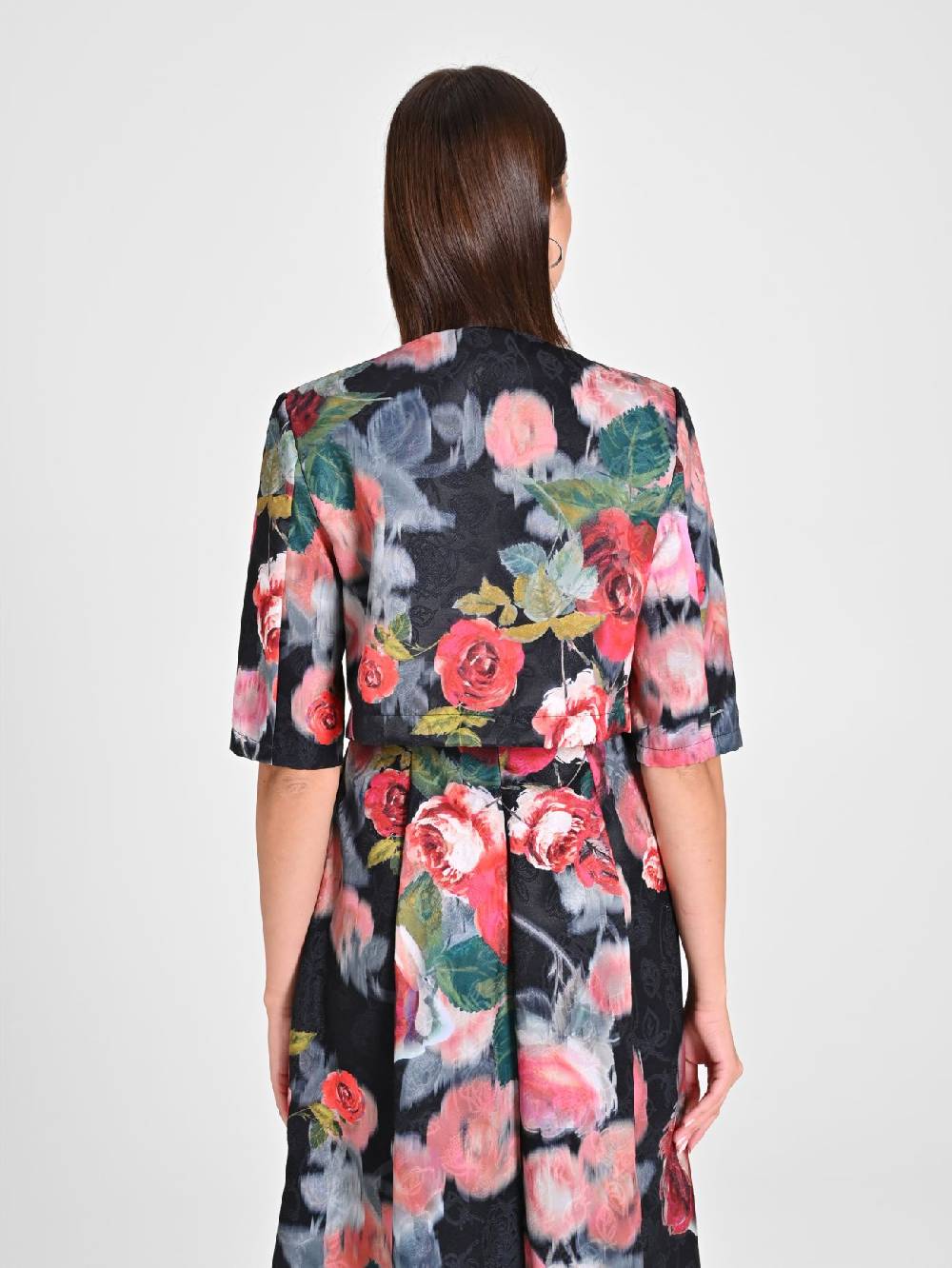 Rinascimento Giacca Corta Damascata