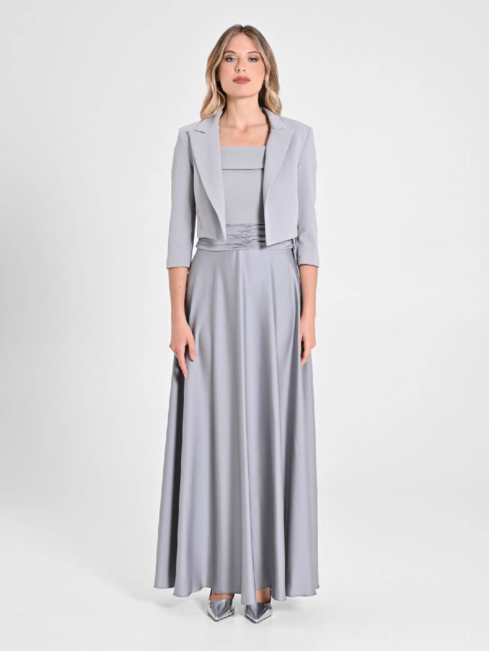 Rinascimento Giacca Corta In Scuba Mano Crepe