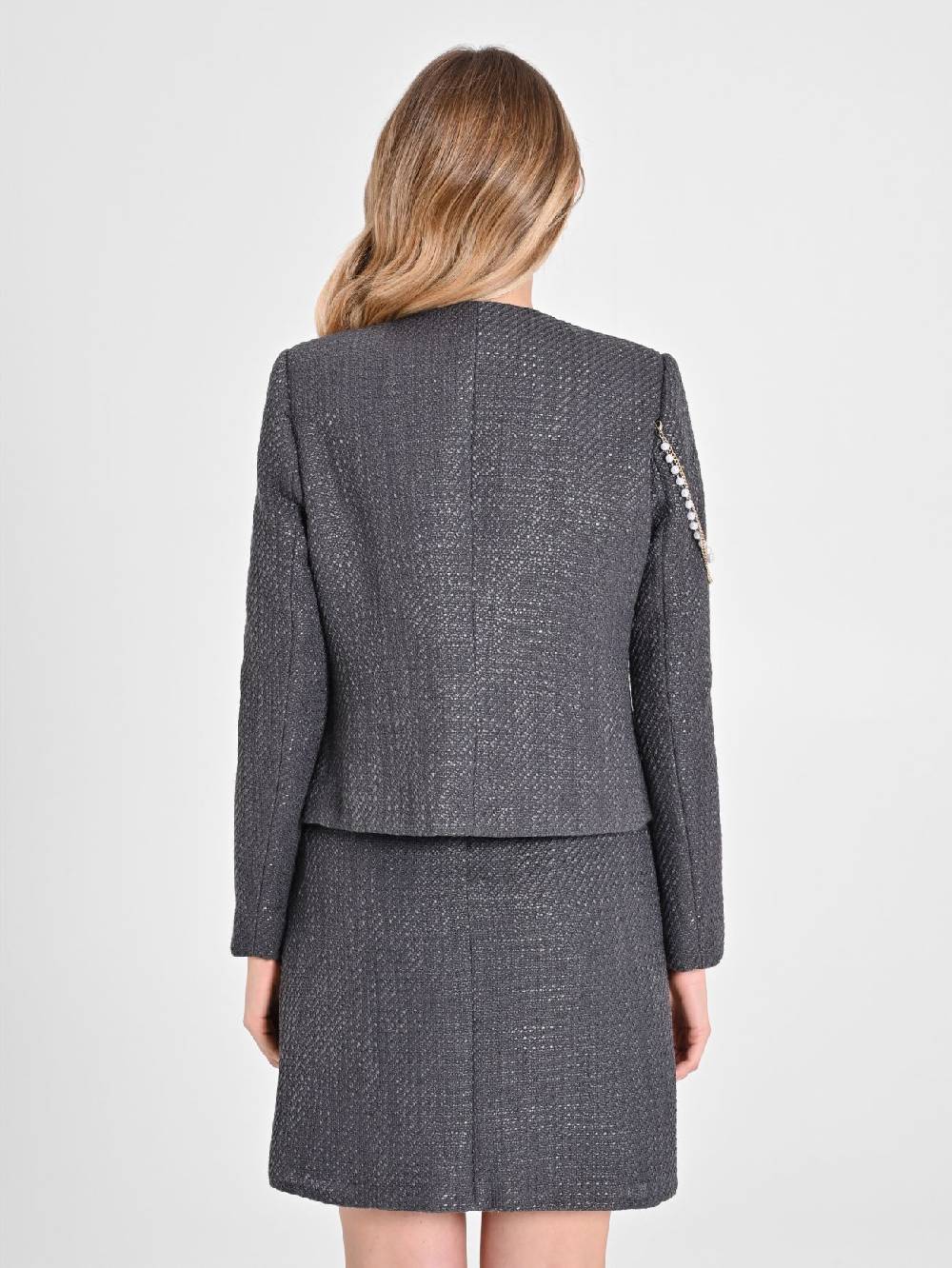 Rinascimento Giacca Corta In Tweed