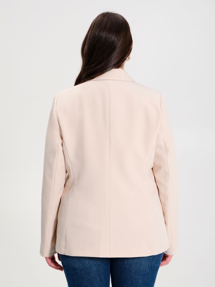 Rinascimento Giacca Curvy A Due Bottoni Beige