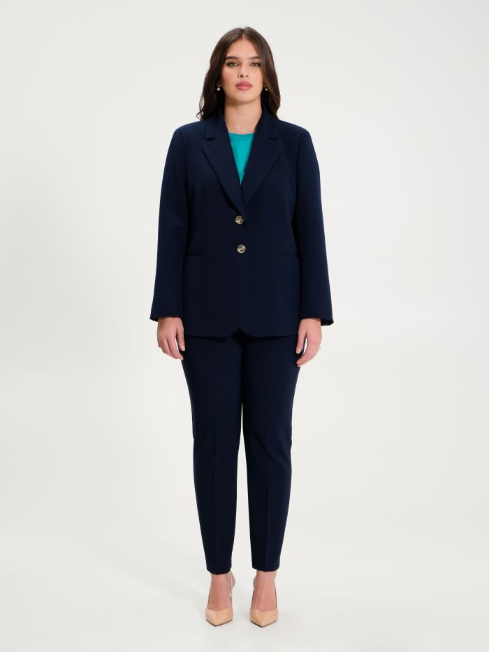 Rinascimento Giacca Curvy A Due Bottoni Blu Navy