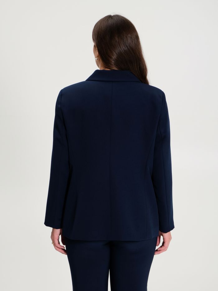 Rinascimento Giacca Curvy A Due Bottoni Blu Navy