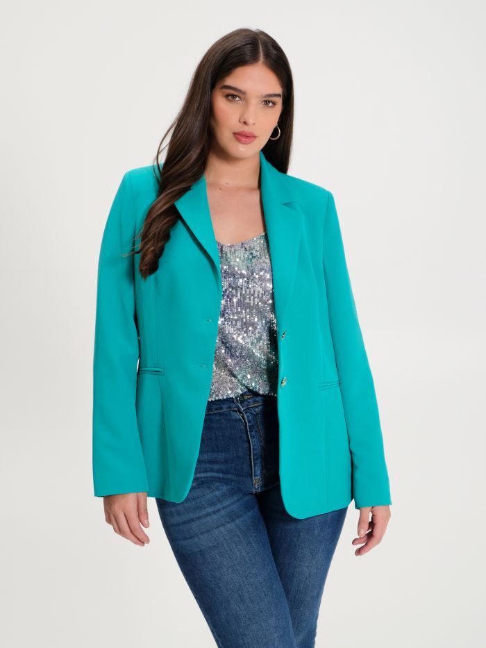 Rinascimento Giacca Curvy a Due Bottoni