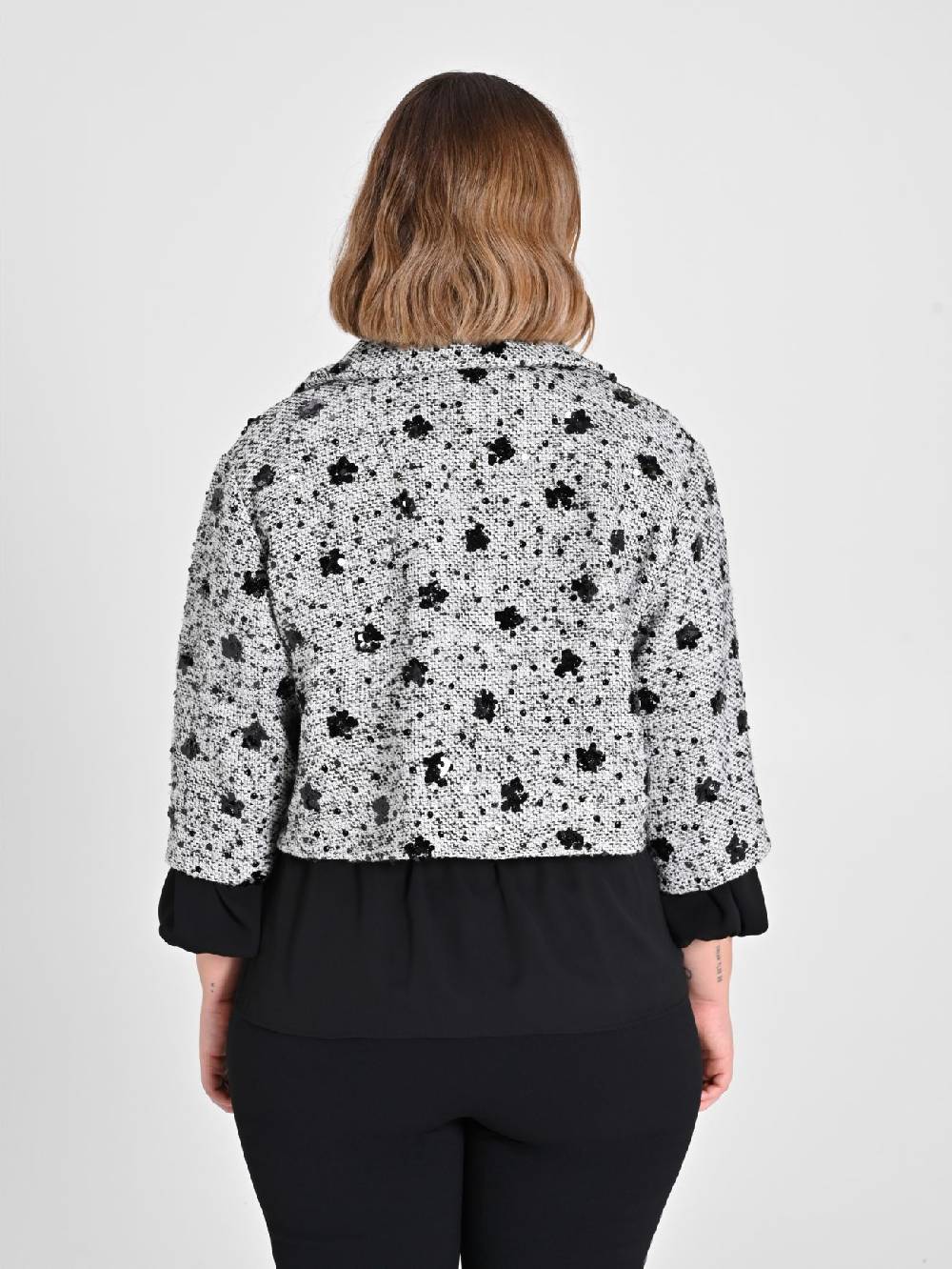 Rinascimento Giacca Curvy Black & White