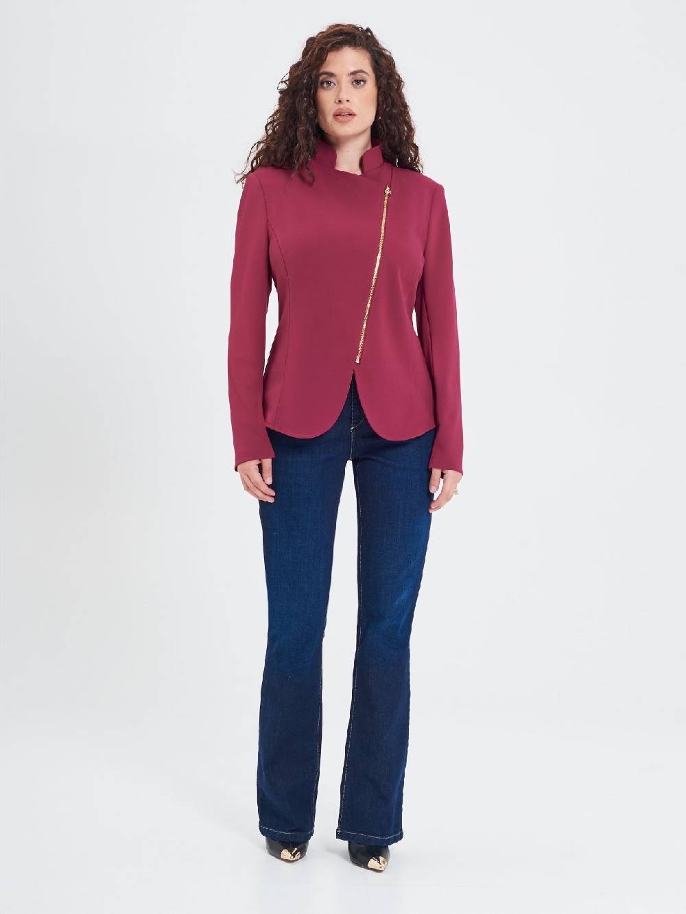 Rinascimento Giacca Curvy Bordeaux