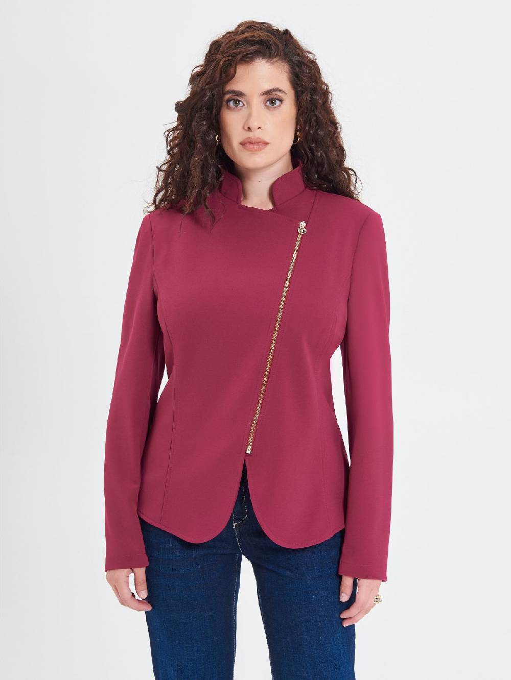 Rinascimento Giacca Curvy Bordeaux