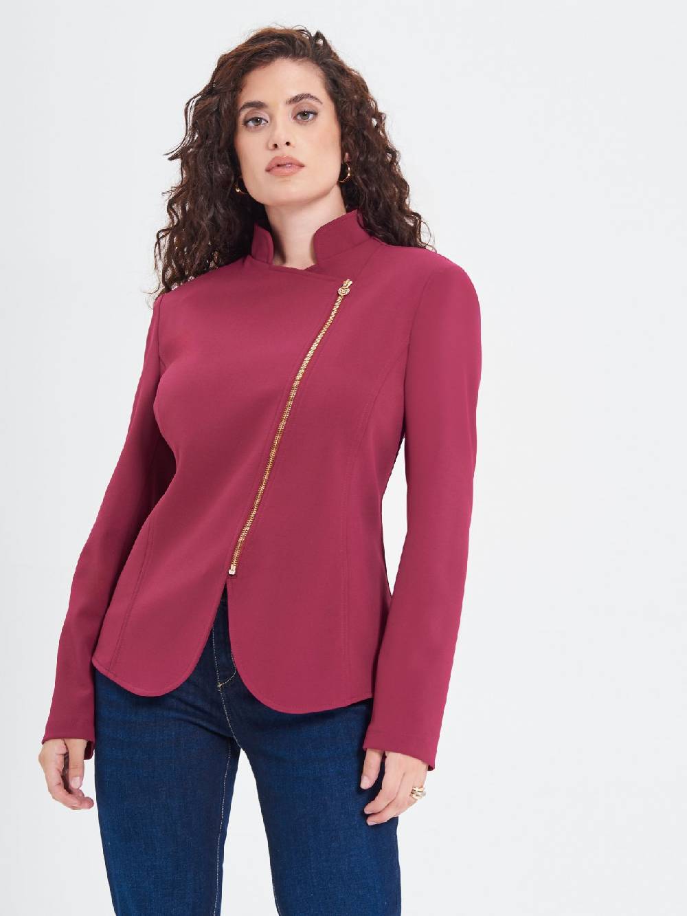 Rinascimento Giacca Curvy Bordeaux