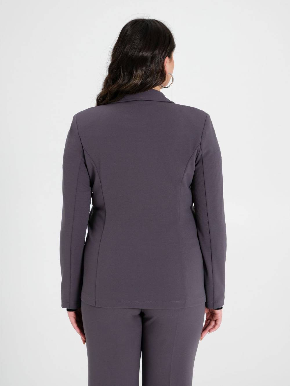 Rinascimento Giacca Curvy Doppiopetto Grigio Scuro