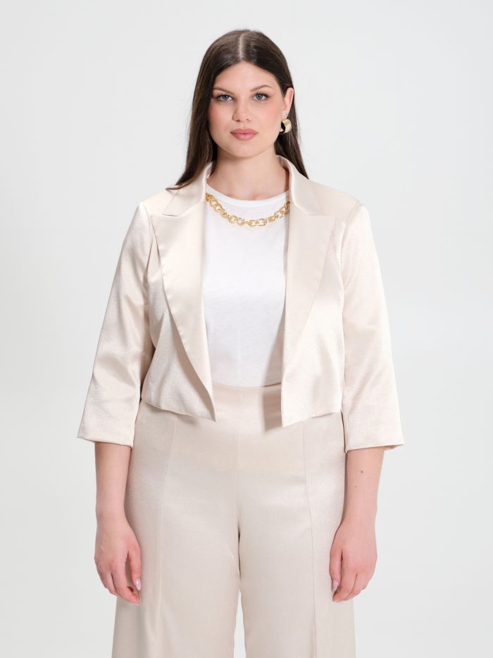 Rinascimento Giacca Curvy In Envers Satin