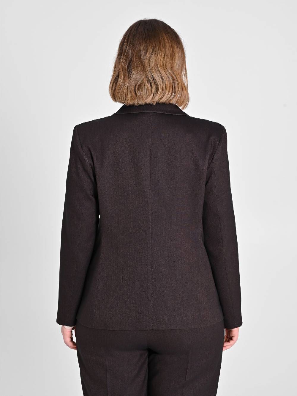 Rinascimento Giacca Curvy In Poliviscosa Marrone