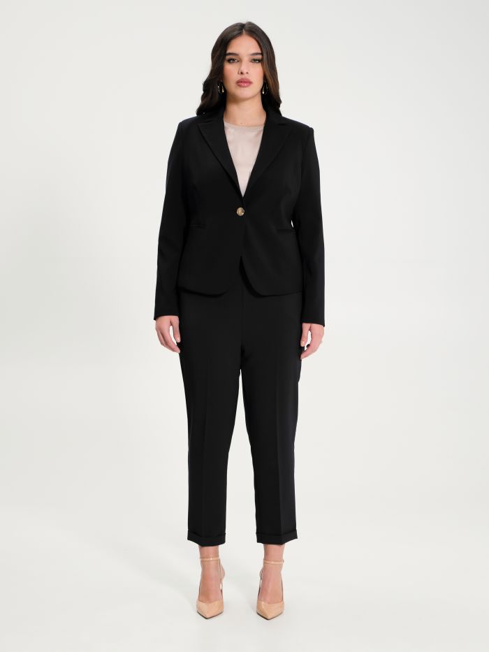 Rinascimento Giacca Curvy Monobottone Nero