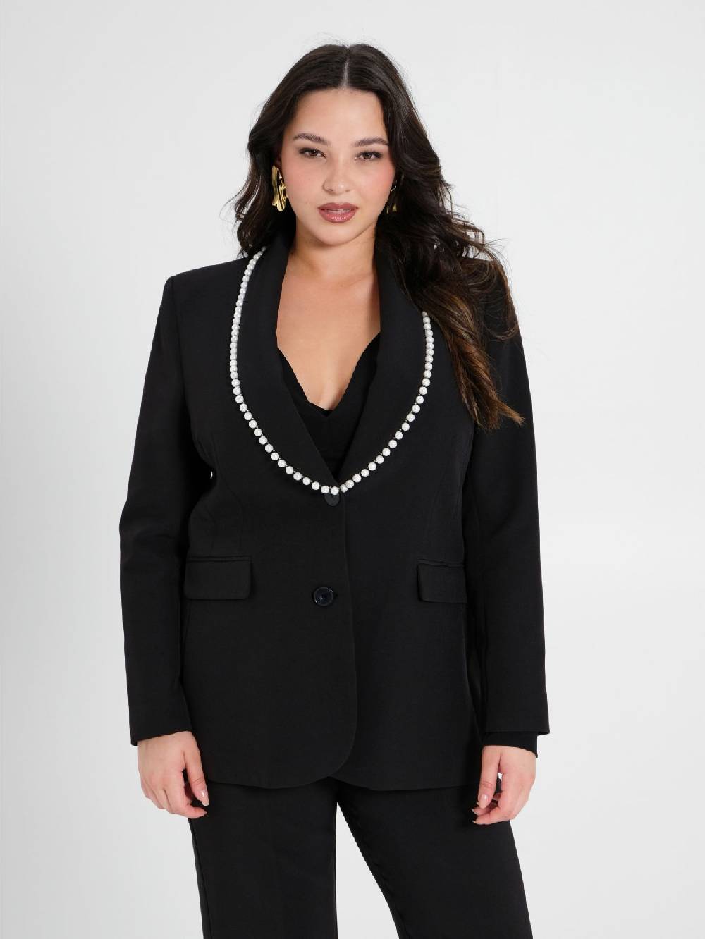 Rinascimento Giacca Curvy Perle