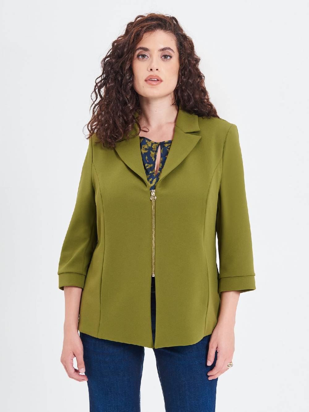 Rinascimento Giacca Curvy Verde Muschio