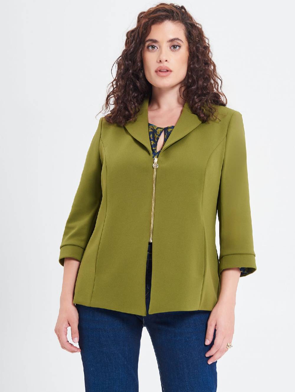 Rinascimento Giacca Curvy Verde Muschio