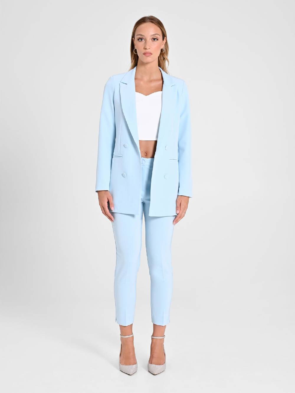 Rinascimento Giacca Doppiopetto Azzurra