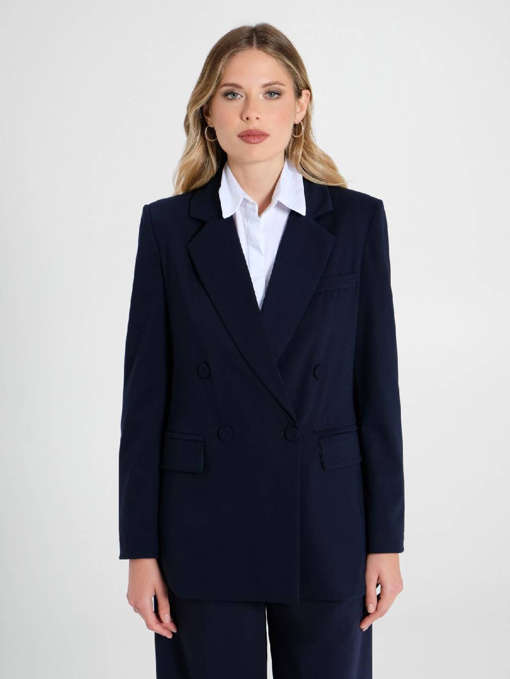 Rinascimento Giacca Doppiopetto Misto Lana