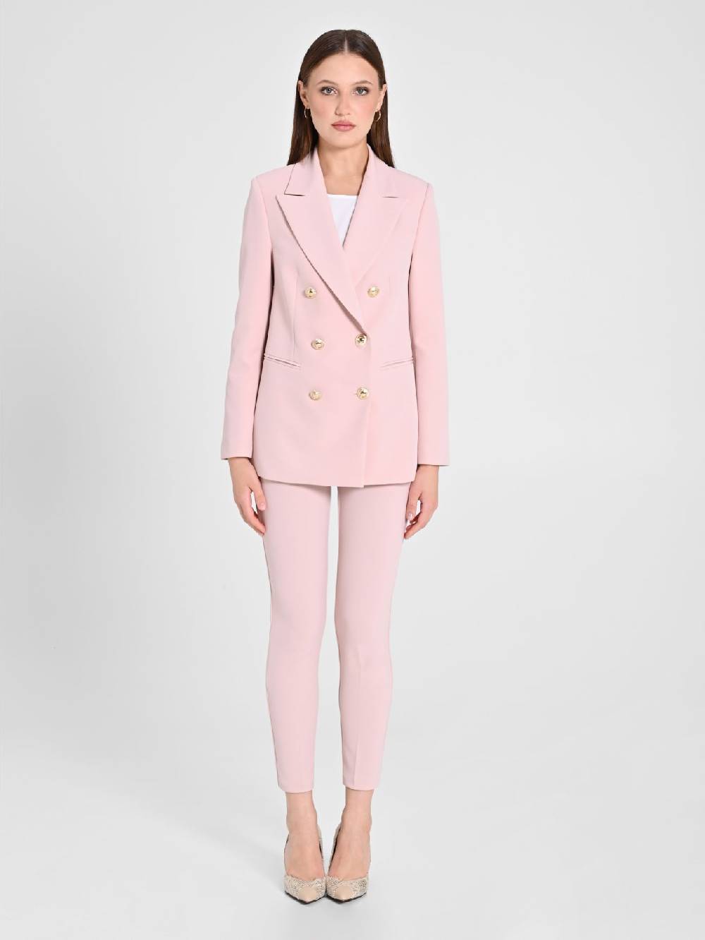 Rinascimento Giacca Doppiopetto Rosa Donna