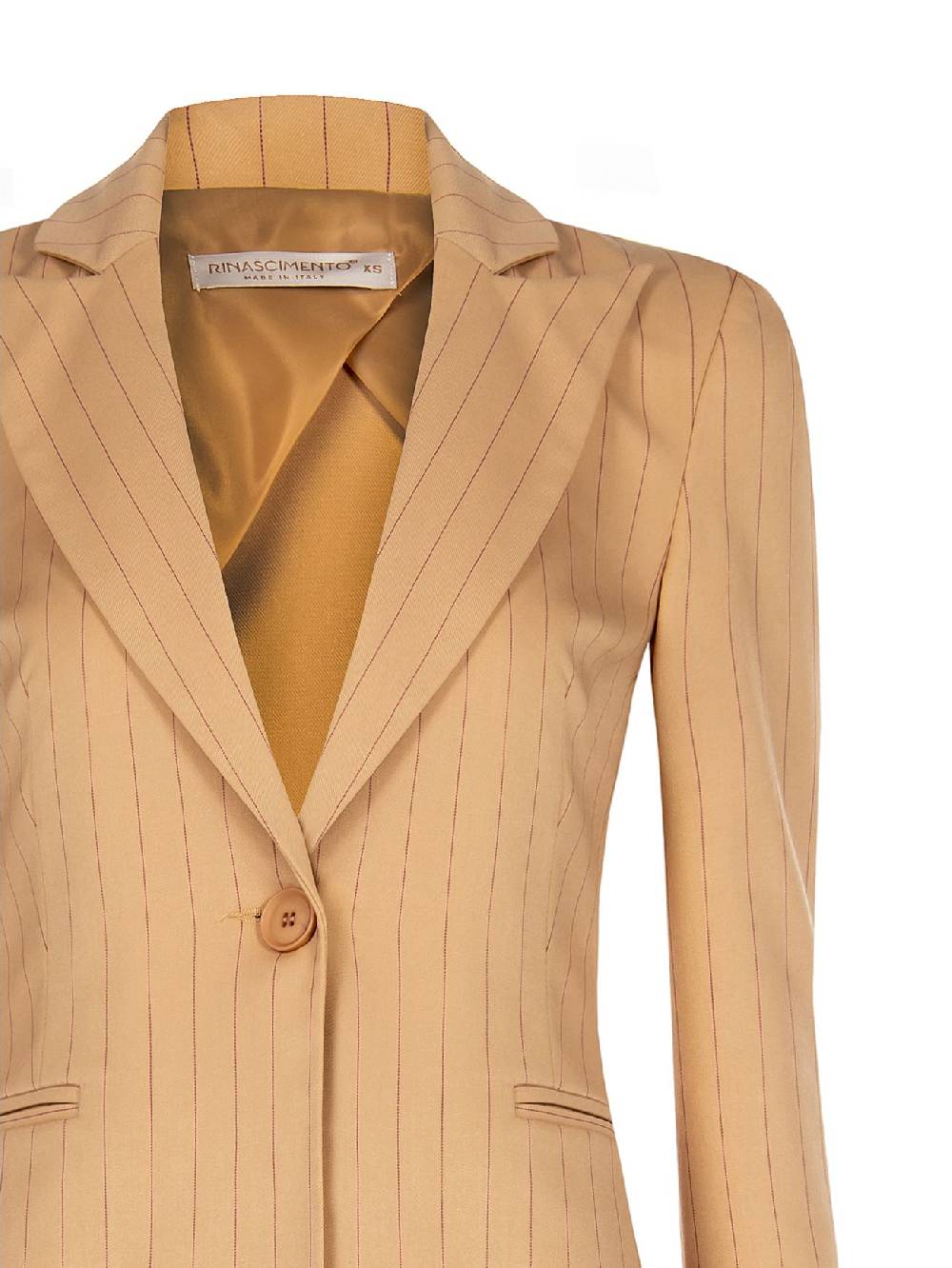 Rinascimento Giacca Gessata Beige