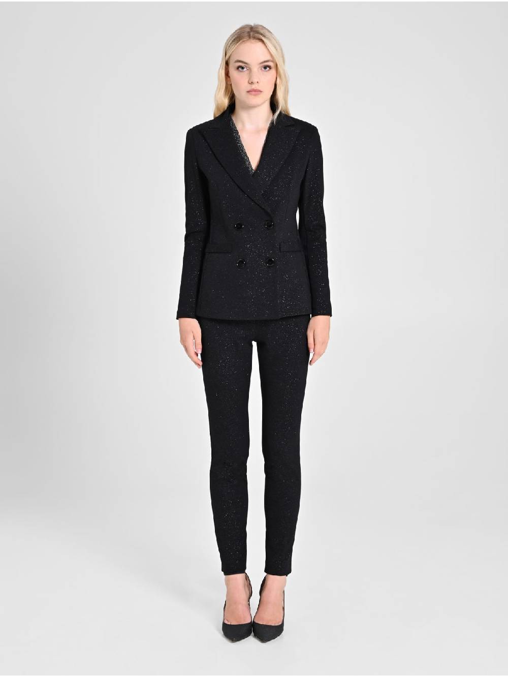 Rinascimento Giacca Glitter Nera